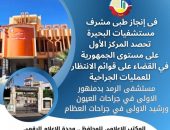 فى إنجاز طبي مشرف … مستشفيات البحيرة تحصد المركز الأول على مستوى الجمهورية في القضاء على قوائم الإنتظار للعمليات الجراحية