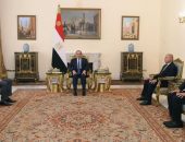 السيد الرئيس عبد الفتاح السيسي، يستقبل ، السيد “أرسينيو دومينجيز”، سكرتير عام المنظمة البحرية الدولية، وذلك بحضور الفريق كامل الوزير نائب رئيس مجلس الوزراء للتنمية الصناعية ووزير الصناعة والنقل.