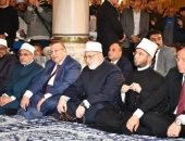 وزير الأوقاف ومحافظ القاهرة ووكيل الأزهر الشريف ومفتي الجمهورية ورئيس جامعة الأزهر يشهدون احتفال إحياء ذكرى الإسراء والمعراج بمسجد الإمام الحسين -رضي الله عنه-