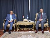 محافظ دمياط يستقبل اللواء أركان حرب دكتور سمير فرج المحلل الاستراتيجي بمجالات الأمن القومى