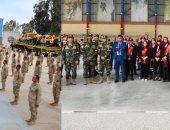 قيادة قوات الدفاع الشعبى والعسكرى وإدارة الشئون المعنوية للقوات المسلحة تنظمان زيارة لوفد من الإعلاميين وطلبة الجامعات لقيادة قوات المظلات