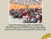 وزارة البيئة من خلال مشروع الغردقة خضراء: تطلق حملة كبري لزراعة ٢٠٠٠ شجرة بمدينة الغردقة كأولي فعاليات المشروع لبناء مستقبل أخضر مستدام