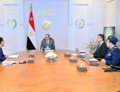 السيد الرئيس عبد الفتاح السيسي، يجتمع ، مع كل من الدكتور مصطفى مدبولي، رئيس مجلس الوزراء، والدكتور شريف فاروق، وزير التموين والتجارة الداخلية، والفريق أحمد الشاذلي رئيس هيئة الشئون المالية للقوات المسلحة، والعقيد دكتور بهاء الغنام المدير التنفيذي لجهاز مستقبل مصر للتنمية المستدامة.