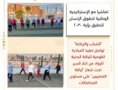 *”الشباب والرياضة” تواصل تنفيذ المبادرة القومية للياقة البدنية للرواد من كبار السن تحت شعار ” لياقة المصريين ” علي مستوى المحافظات*
