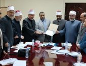 مجلس كلية الدعوة الإسلامية يكرم د أحمد سعيد مدير وحدة الجودة السابق ويهنئ أد محمد عبد المولي مديرا جديدا للوحدة