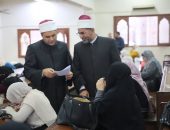 إقبال كثيف من دارسي المرحلة التمهيدية على اختبارات العلوم الشرعية والعربية بالجامع الأزهر