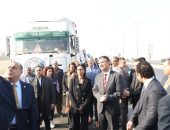 الدكتور شريف فاروق وزير التموين والتجارة الداخلية يطلق القافلة رقم 11 و12 للمساعدات الإنسانية العاجلة لقطاع غزة