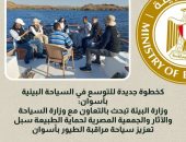 وزارة البيئة تبحث بالتعاون مع وزارة السياحة والآثار والجمعية المصرية لحماية الطبيعة سبل تعزيز سياحة مراقبة الطيور بأسوان