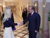 السيد الرئيس عبد الفتاح السيسي، يستقبل السيدة أنيتا ديمتريو، رئيسة مجلس النواب القبرصي، وذلك بحضور المستشار الدكتور حنفي جبالي رئيس مجلس النواب، والسفيرة القبرصية بالقاهرة.