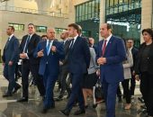 السيد الرئيس عبد الفتاح السيسي والرئيس إيمانويل ماكرون رئيس الجمهورية الفرنسية،يجريان زيارة لمحطة عدلي منصور المركزية التبادلية لوسائل النقل الجماعي، وذلك على هامش الزيارة الرسمية رفيعة المستوى التي يقوم بها الرئيس الفرنسي إلى مصر.
