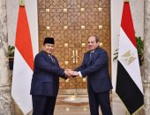 السيد الرئيس عبد الفتاح السيسي،يستقبل الرئيس الإندونيسي برابوو سوبيانتوبقصر الإتحادية، حيث أقيمت مراسم الإستقبال الرسمي وتم عزف السلامين الوطنيين واستعراض حرس الشرف.