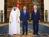 استقبل السيد الرئيس عبد الفتاح السيسي،يستقبل السيد محمد اليماحي، رئيس البرلمان العربي، وذلك بحضور الدكتور حنفي جبالي، رئيس مجلس النواب.