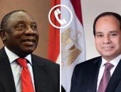 السيد الرئيس عبد الفتاح السيسي،يتلقى اتصالًا هاتفيًا من الرئيس سيريل رامافوزا، رئيس جنوب أفريقيا.