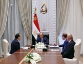 السيد الرئيس عبد الفتاح السيسي، يجتمع مع الدكتور مصطفى مدبولي رئيس مجلس الوزراء، والسيد أحمد كجوك وزير المالية.