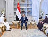 السيد الرئيس عبد الفتاح السيسي، يستقبل، الشيخ ناصر بن حمد بن عيسى آل خليفة، مستشار الأمن الوطني وقائد الحرس الملكي بمملكة البحرين، والشيخ خالد بن حمد بن عيسى آل خليفة، قائد العمليات الخاصة بالمملكة.