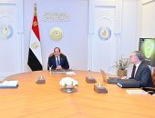 السيد الرئيس عبد الفتاح السيسي،يجتمع مع الدكتور مصطفى مدبولي، رئيس مجلس الوزراء، والمهندس كريم بدوي، وزير البترول والثروة المعدنية.