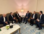 السيد الرئيس عبد الفتاح السيسي،يلتقى بالسيد/ مسعود بزشكيان، رئيس الجمهورية الإسلامية الإيرانية، وذلك على هامش مشاركة الرئيسين في القمة العربية الإسلامية الطارئة بالدوحة.