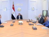 السيد الرئيس عبد الفتاح السيسي يجتمع مع الدكتور مصطفى مدبولي رئيس مجلس الوزراء، والدكتور سامح الحفني وزير الطيران المدني، واللواء أمير سيد أحمد مستشار رئيس الجمهورية للتخطيط العمراني، والفريق أحمد الشاذلي مستشار رئيس الجمهورية للشؤون المالية.