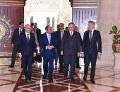 السيد الرئيس عبد الفتاح السيسي، يستقبل كلاً من السيد/ لوك فريدن رئيس وزراء دوقية لوكسمبورج، والسيد/ ديك سخوف رئيس وزراء مملكة هولندا، والسيد/ بارت دي فيفر رئيس وزراء مملكة بلجيكا،