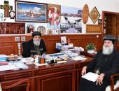 قداسة البابا يستقبل نيافة الأنبا بيتر