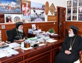 قداسة البابا يستقبل نيافة الأنبا رويس