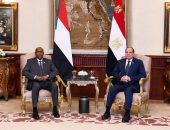 السيد الرئيس عبد الفتاح السيسي،يستقبل الفريق أول ركن عبد الفتاح البرهان، رئيس مجلس السيادة الانتقالي السوداني.