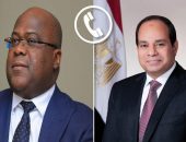 السيد الرئيس عبد الفتاح السيسي،يتلقى اتصالاً هاتفياً من السيد الرئيس/ فيليكس تشيسيكيدي، رئيس جمهورية الكونغو الديمقراطية.
