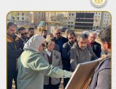 تنفيذاً لتوجيهات وزير الإسكان: مسئولو جهاز العاصمة الجديدة يتفقدون الحي السكني الخامس (R5)لدفع الأعمال الجارية