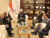 مفتي الجمهورية يستقبل وفدًا من أعضاء نادي القضاة بمحافظة بورسعيد