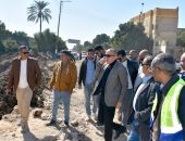محافظ الأقصر يتفقد مشروعات الري وتوسعات كورنيش البر الغربي بمدينة القرنة