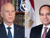 السيد الرئيس عبد الفتاح السيسي،يتلقى اتصالًا هاتفيًا من الرئيس قيس سعيد، رئيس الجمهورية التونسية.