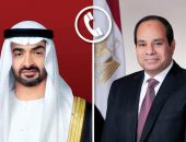 السيد الرئيس عبد الفتاح السيسي يجرى اتصالاً هاتفياً بسمو الشيخ محمد بن زايد، رئيس دولة الإمارات العربية المتحدة، وذلك في أعقاب الاعتداءات الإيرانية التي استهدفت أراضي دولة الإمارات وعدداً من الدول الشقيقة.