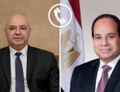 السيد الرئيس عبد الفتاح السيسي، يجرى اتصالاً هاتفياً مع العماد جوزاف عون، رئيس الجمهورية اللبنانية.
