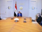 السيد الرئيس عبد الفتاح السيسي،يجتمع مع الدكتور مصطفى مدبولي رئيس مجلس الوزراء، والفريق أسامة ربيع رئيس هيئة قناة السويس.