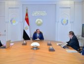 السيد الرئيس عبد الفتاح السيسي، يجتمع مع الدكتور مصطفى مدبولي رئيس مجلس الوزراء، والسيد حسن عبد الله محافظ البنك المركزي المصري.