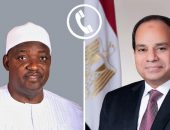 السيد الرئيس عبد الفتاح السيسي،يتلقى، اتصالًا هاتفيًا من الرئيس آداما بارو، رئيس جمهورية جامبيا.