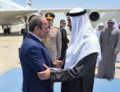 السيد الرئيس عبد الفتاح السيسي، يجرى زيارة أخوية إلى دولة الإمارات العربية المتحدة، استغرقت عدة ساعات، التقى خلالها بأخيه صاحب السمو الشيخ محمد بن زايد آل نهيان، رئيس دولة الإمارات العربية المتحدة.