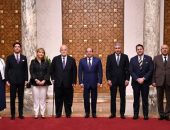 السيد الرئيس عبد الفتاح السيسي، يستقبل  السيد مانفريدي ليفيبفر دوفيديو رئيس مجلس إدارة المجلس العالمي للسفر والسياحة