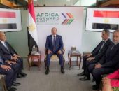 السيد الرئيس عبد الفتاح السيسي يلتقى بالسيد رودلف سعادة، رئيس مجلس إدارة شركة CMA – CGM الفرنسية، وذلك على هامش قمة أفريقيا – فرنسا المنعقدة في العاصمة الكينية نيروبي.