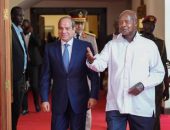 السيد الرئيس عبد الفتاح السيسي،يلتقى بالرئيس يوري موسيفيني، رئيس جمهورية أوغندا، وذلك في القصر الرئاسي بمدينة عنتيبي.
