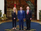 السيد الرئيس عبد الفتاح السيسي،يستقبل وفدًا من مؤتمر رؤساء المنظمات اليهودية الأمريكية الكبرى، مكونا من السيدة اليزابيث بيرنز كورن، رئيسة مؤتمر رؤساء المنظمات اليهودية الأمريكية الكبرى، والسيد ويليام داروف، الرئيس التنفيذي للمؤتمر.