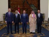 السيد الرئيس عبد الفتاح السيسي يستقبل السيد محمد إسحاق دار نائب رئيس الوزراء وزير خارجية جمهورية باكستان الإسلامية، وسمو الأمير فيصل بن فرحان بن عبدالله آل سعود وزير خارجية المملكة العربية السعودية، والسيد هاكان فيدان وزير خارجية جمهورية تركيا، وذلك بحضور الدكتور بدر عبد العاطي وزير الخارجية والتعاون الدولي والمصريين بالخارج.