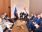 السيد الرئيس عبد الفتاح السيسي، يلتقى  بمدينة إيفيان الفرنسية، بالسيد/ أنطونيو كوستا، رئيس المجلس الأوروبي، على هامش أعمال قمة مجموعة السبع.