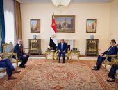 السيد الرئيس عبد الفتاح السيسي، يستقبل السيد نيكولاوس دندياس وزير الدفاع الوطني للجمهورية اليونانية