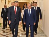 السيد الرئيس عبد الفتاح السيسي، يستقبل جون راتكليف، مدير وكالة الاستخبارات المركزية الأمريكية، وذلك بحضور الوزير حسن رشاد، رئيس المخابرات العامة.