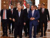 السيد الرئيس عبد الفتاح السيسي،يستقبل الرئيس محمود عباس، رئيس دولة فلسطين.