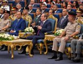 السيد الرئيس عبد الفتاح السيسي،يشهد حفل تخرج الدورة رقم (6) للجهات والهيئات القضائية (وزارة العدل)، من الأكاديمية العسكرية المصرية، والذي أقيم بقاعة الصفوة بمقر القيادة الاستراتيجية بالعاصمة الجديدة.