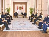 السيد الرئيس عبد الفتاح السيسي،يستقبل بمدينة العلمين الجديدة، الفريق أول ركن عبد الفتاح البرهان، رئيس مجلس السيادة الانتقالي بجمهورية السودان، وذلك على هامش أعمال الاجتماع التنسيقي الثامن لمنتصف العام للاتحاد الأفريقي.