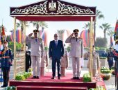 السيد الرئيس عبد الفتاح السيسي القائد الأعلى للقوات المسلحة، يقوم بوضع إكليل من الزهور على النصب التذكاري لشهداء القوات المسلحة، وقبر الرئيسين الراحلين محمد أنور السادات وجمال عبد الناصر، وذلك بمناسبة الذكرى الثالثة والخمسين لانتصارات حرب أكتوبر عام 1973.
