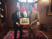 السفير المصري في بيرو يلتقي بوزير الخارجية البيروفي
